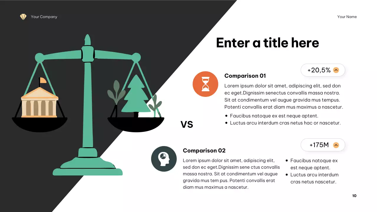 presentasi lingkungan minimalis oranye