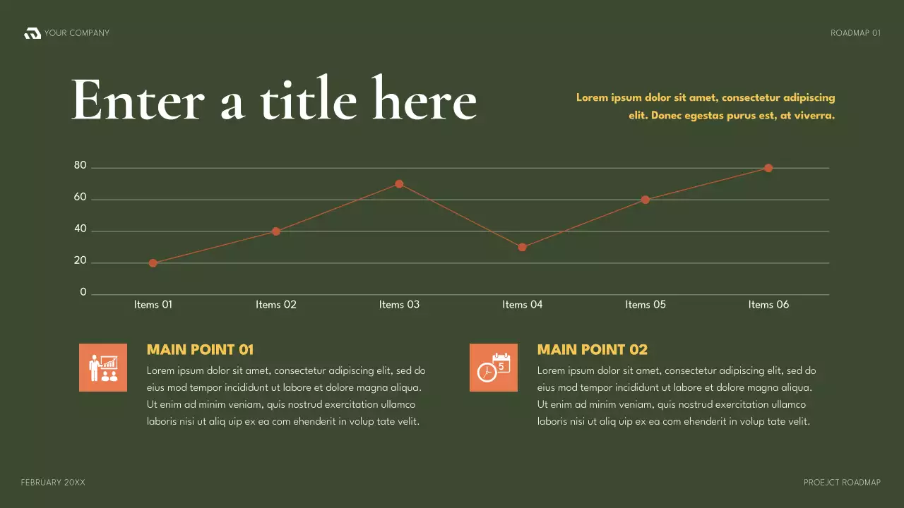 green modern project plan document