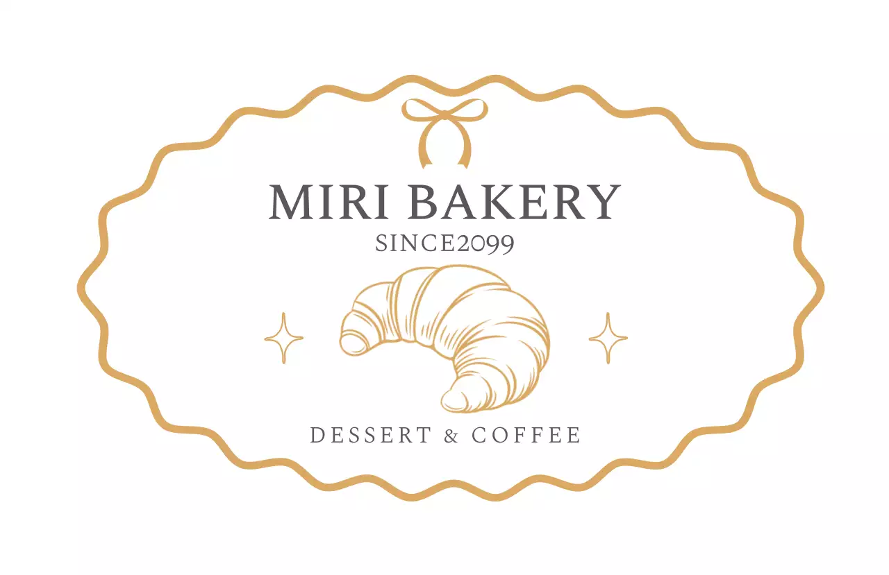 ベージュ イラスト パン屋 ロゴ