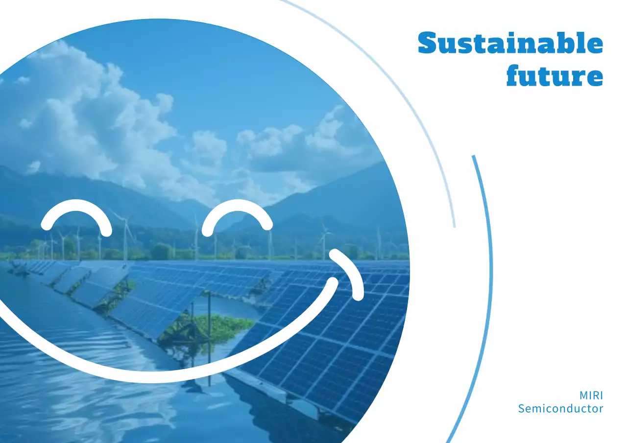 blue modern renewable energy promotion