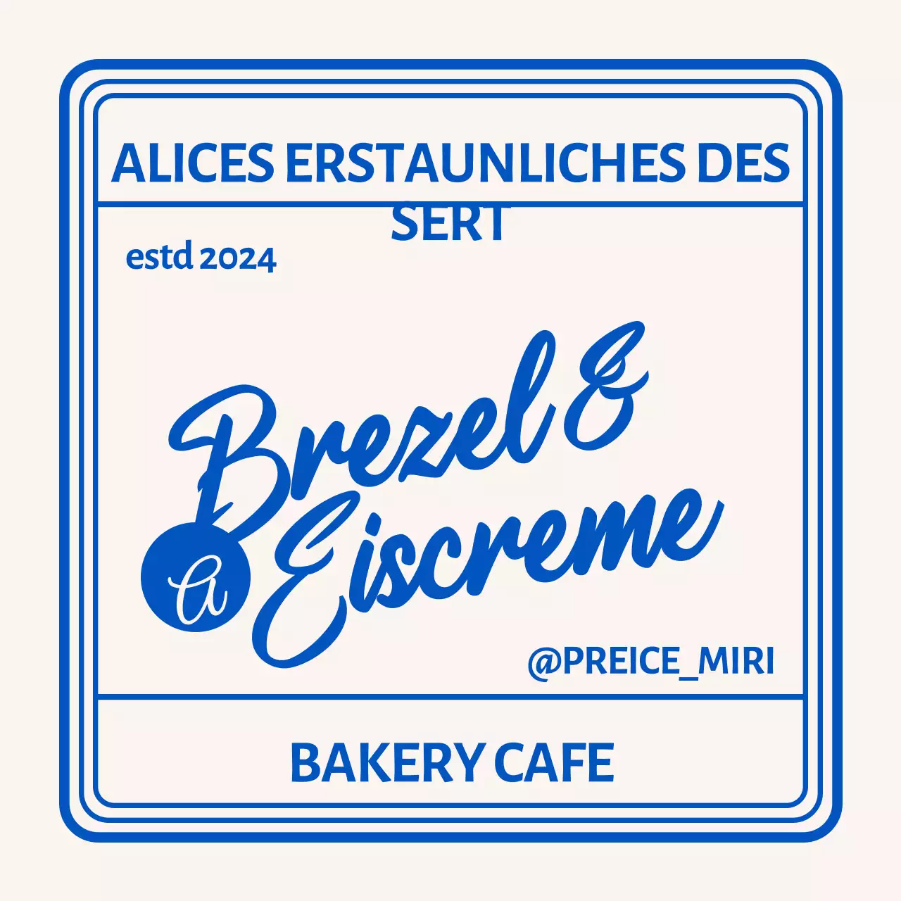 Modernes Frame Cafe Branding