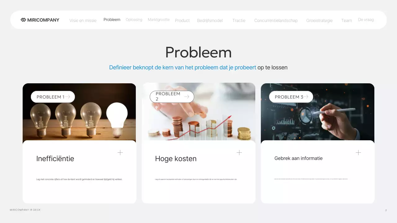 Grijs Modern IR Bedrijfsrapport
