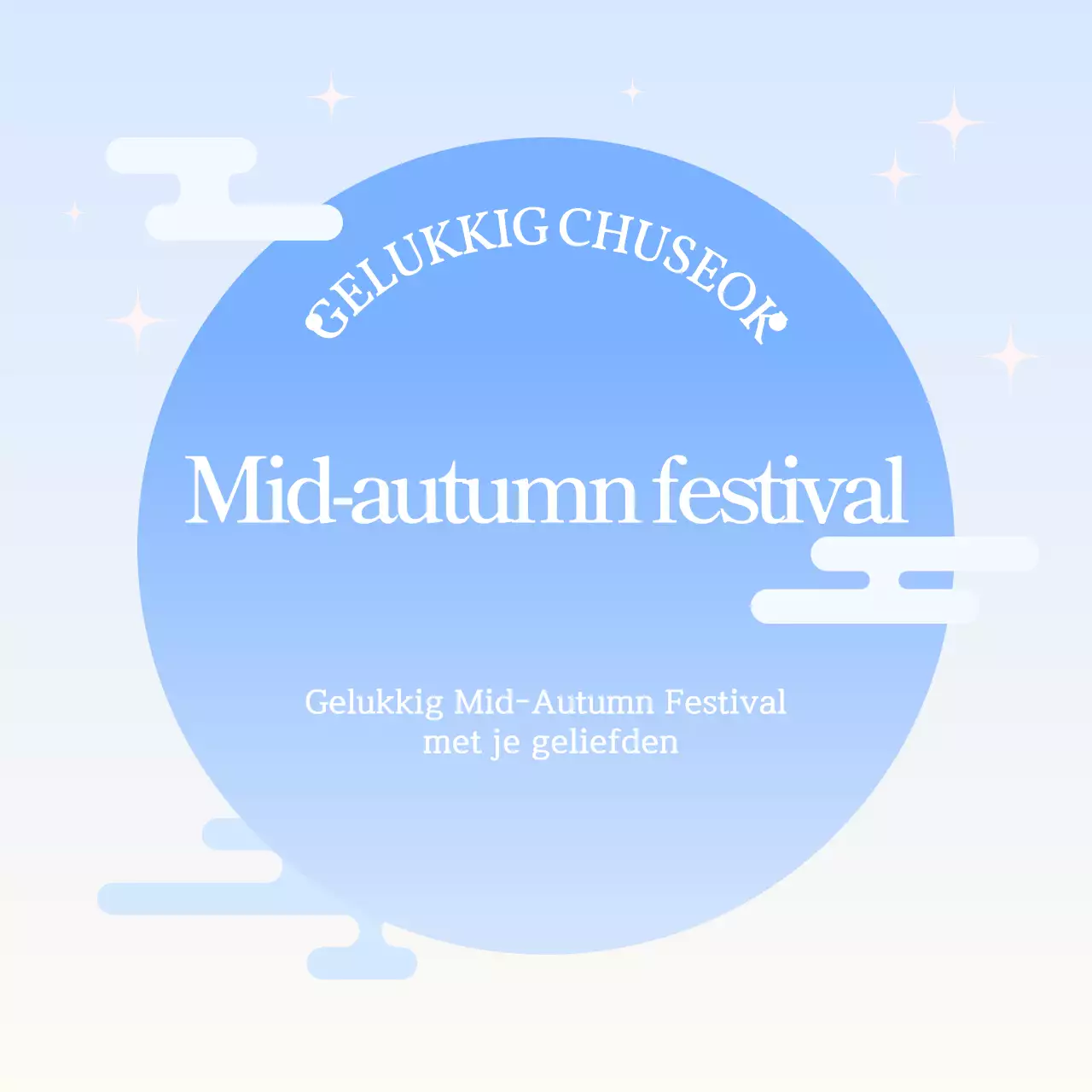 Gradiënt traditionele Chuseok-begroetingen