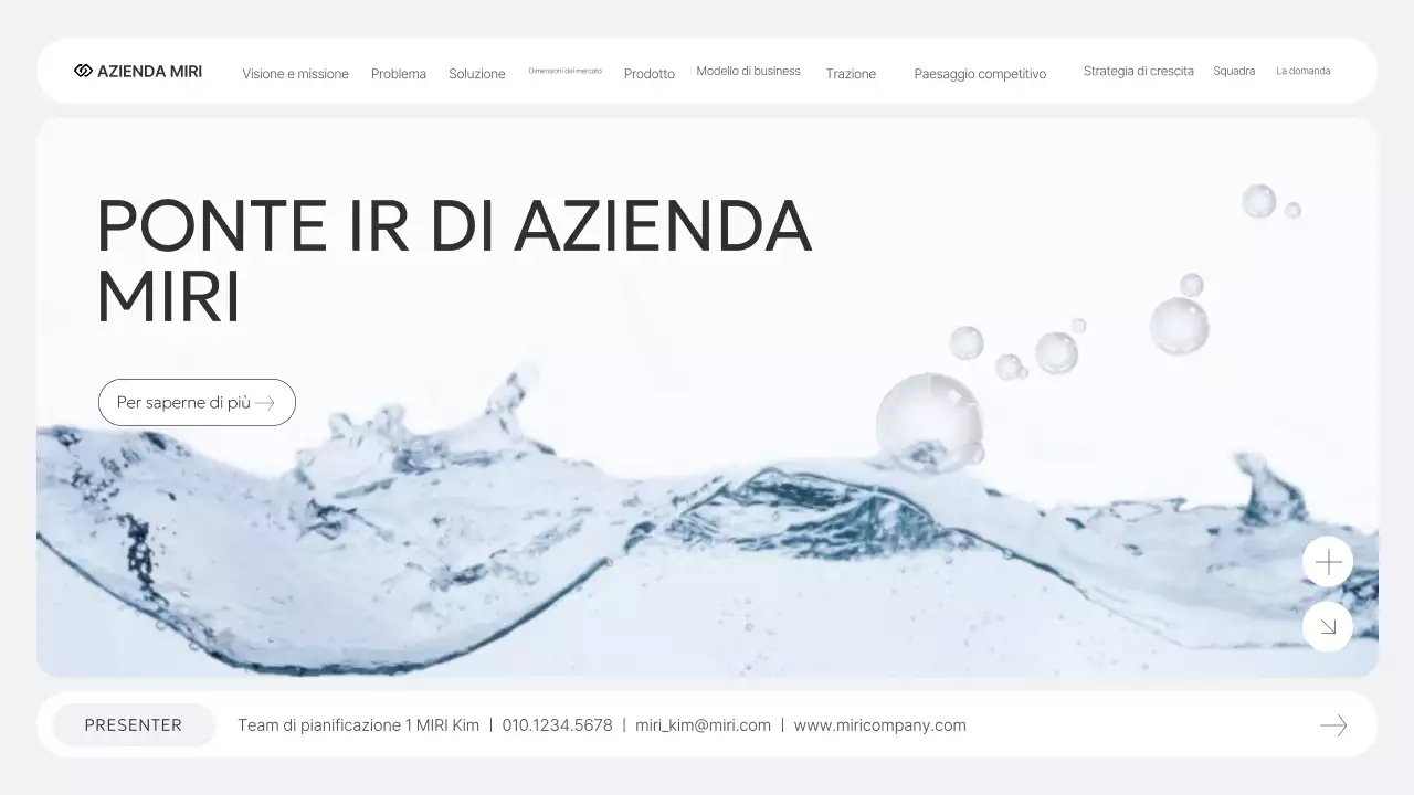 Rapporto aziendale IR moderno grigio