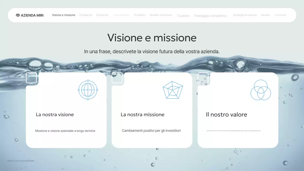 Rapporto aziendale IR moderno grigio