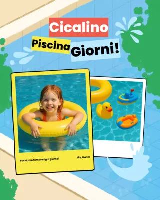 Fotolibro di eventi estivi colorati e giocosi