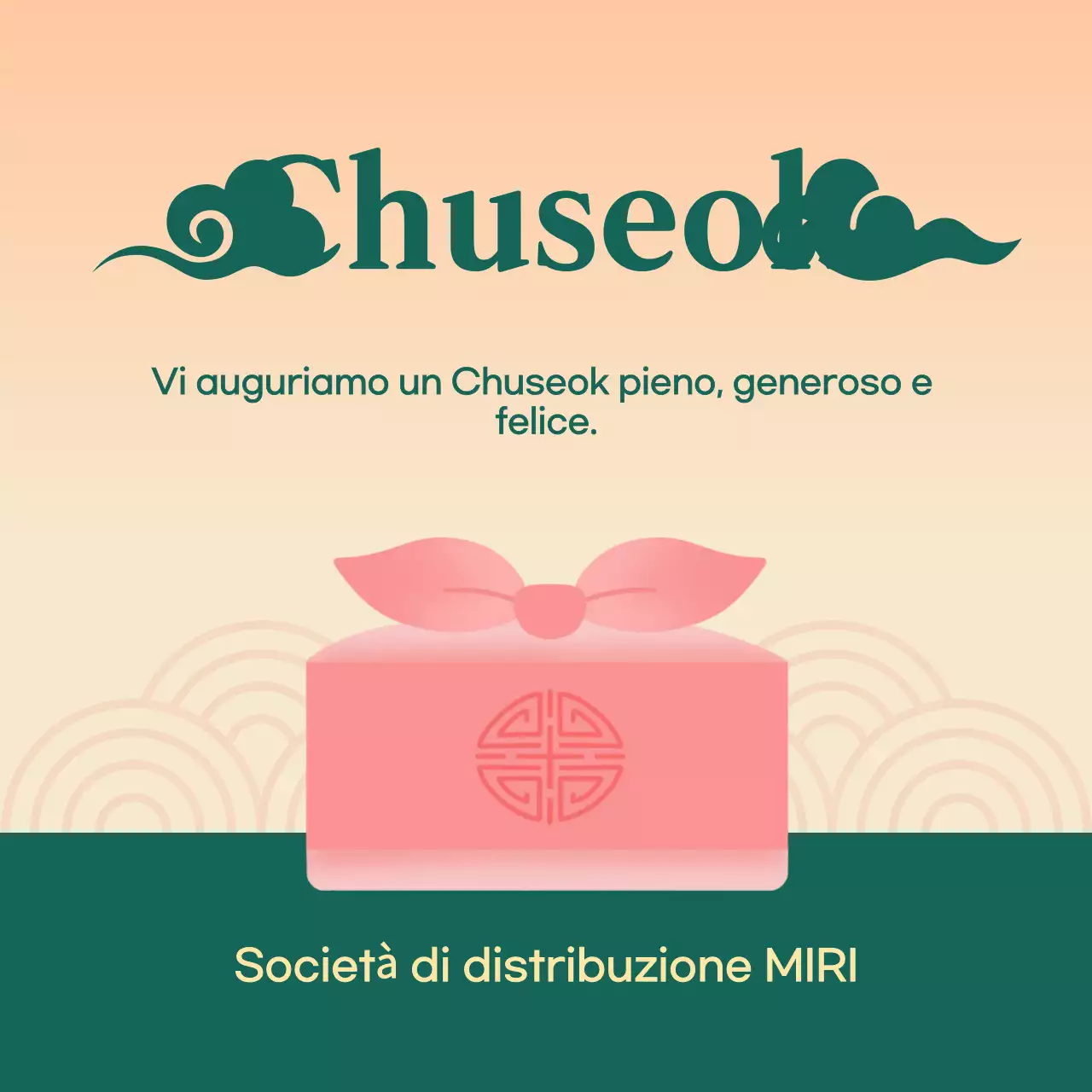 Auguri di buone feste con motivi e regali tradizionali