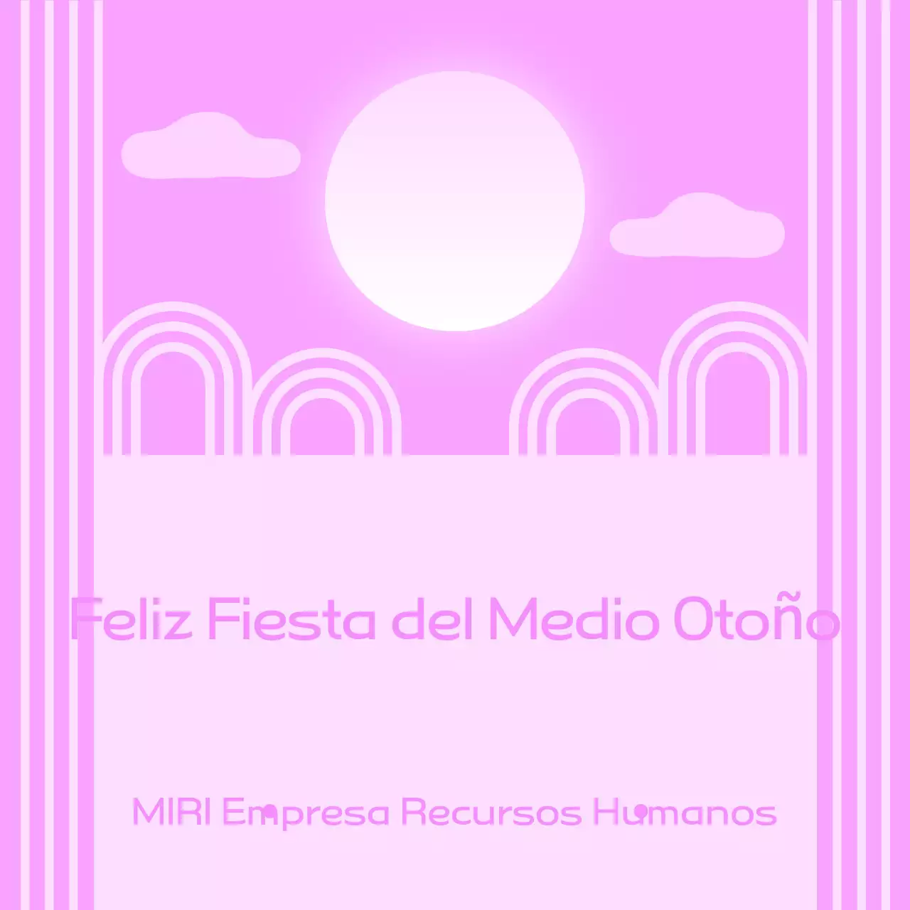 Saludos festivos con fondo degradado y patrón tradicional.