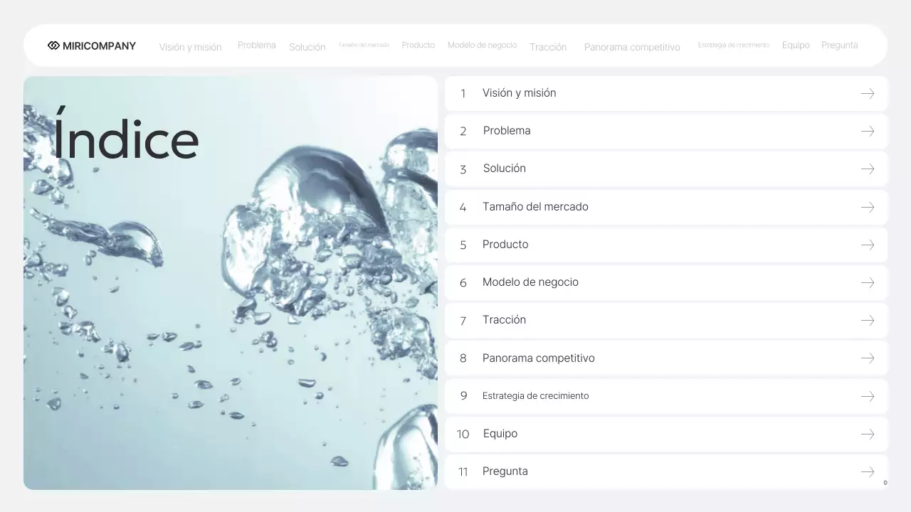 Informe empresarial de IR moderno de Gray