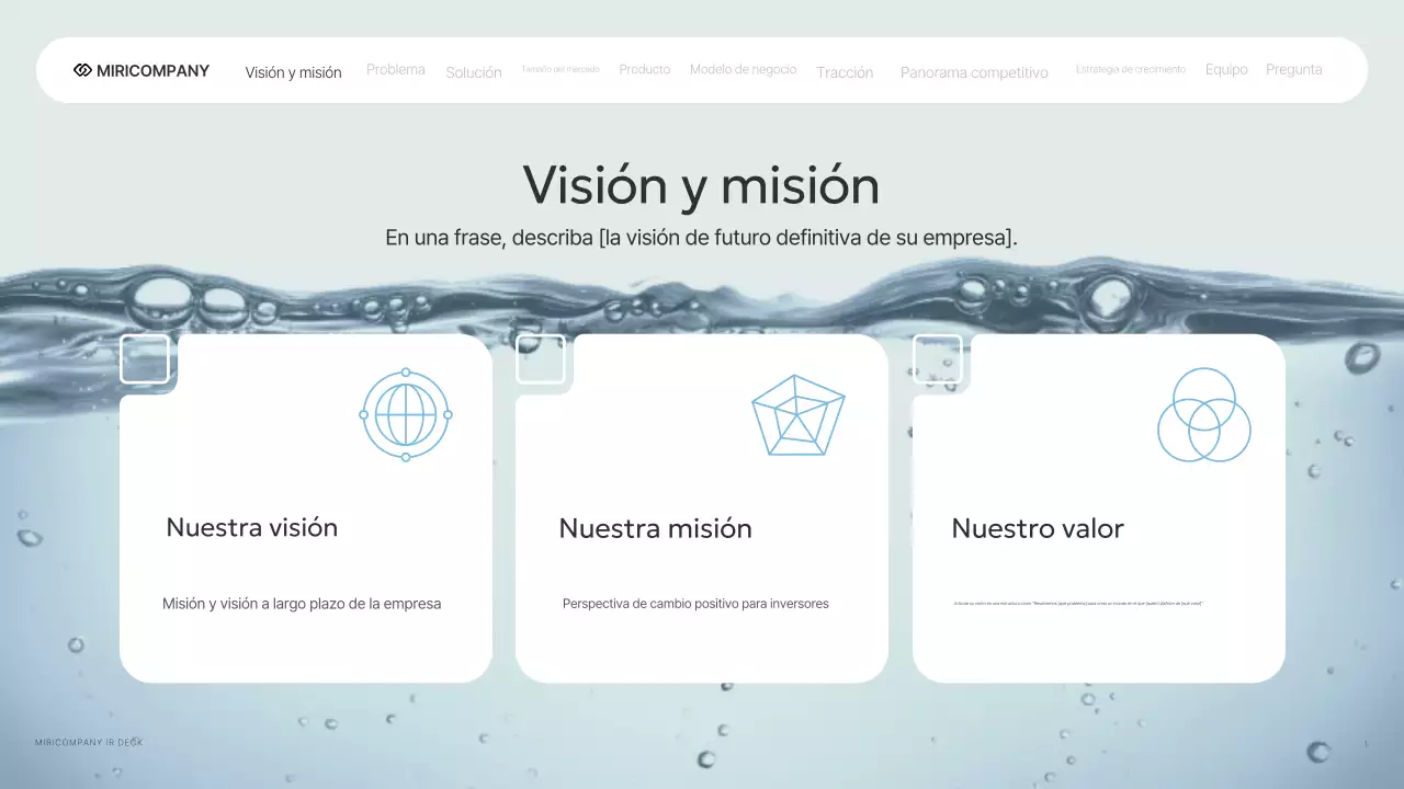 Informe empresarial de IR moderno de Gray