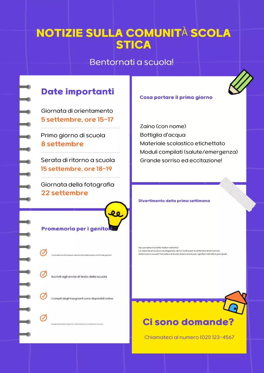 Manifesto della newsletter della Purple Modern School