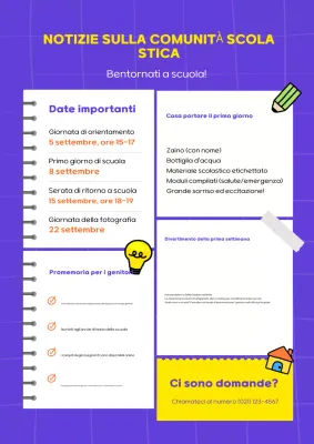 Manifesto della newsletter della Purple Modern School