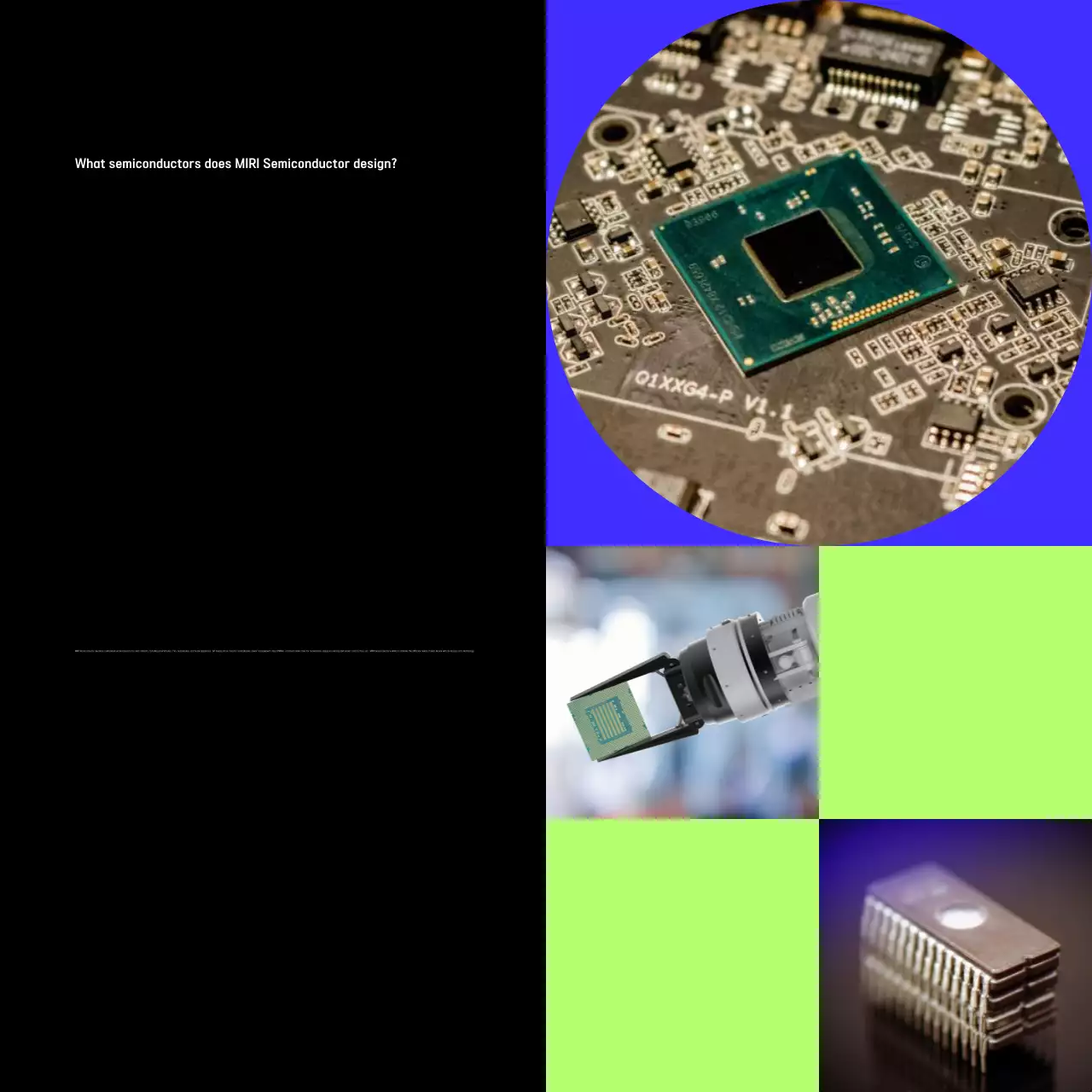 Anúncio de tecnologia moderna em preto