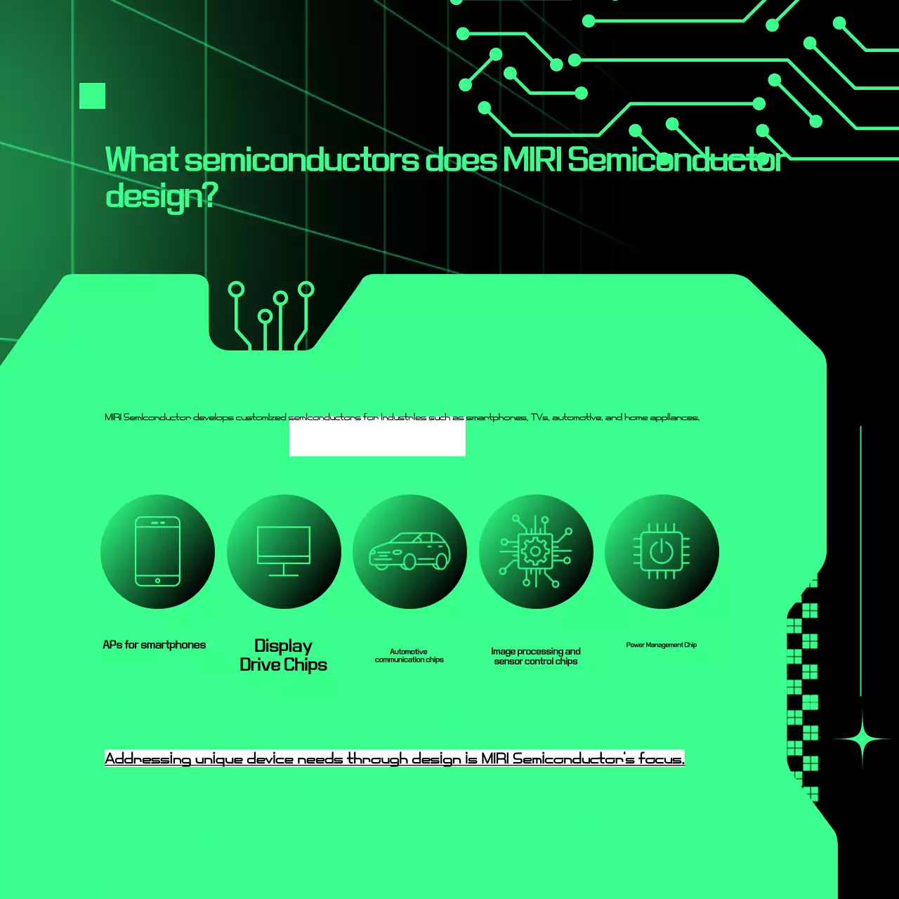Descrição do Semicondutor Cibernético Verde