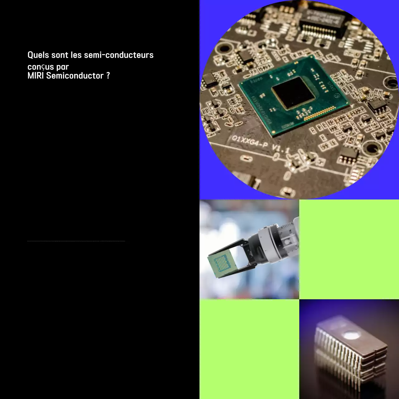 Publicité technologique moderne noire