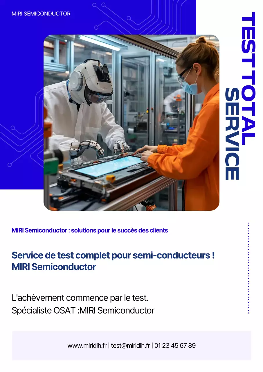 Publicité Blue Modern Semiconductor