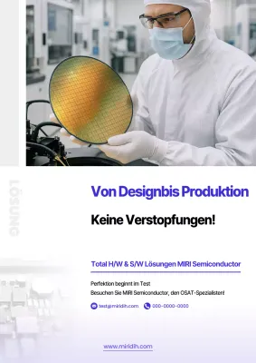 Weiße moderne Halbleiterwerbung