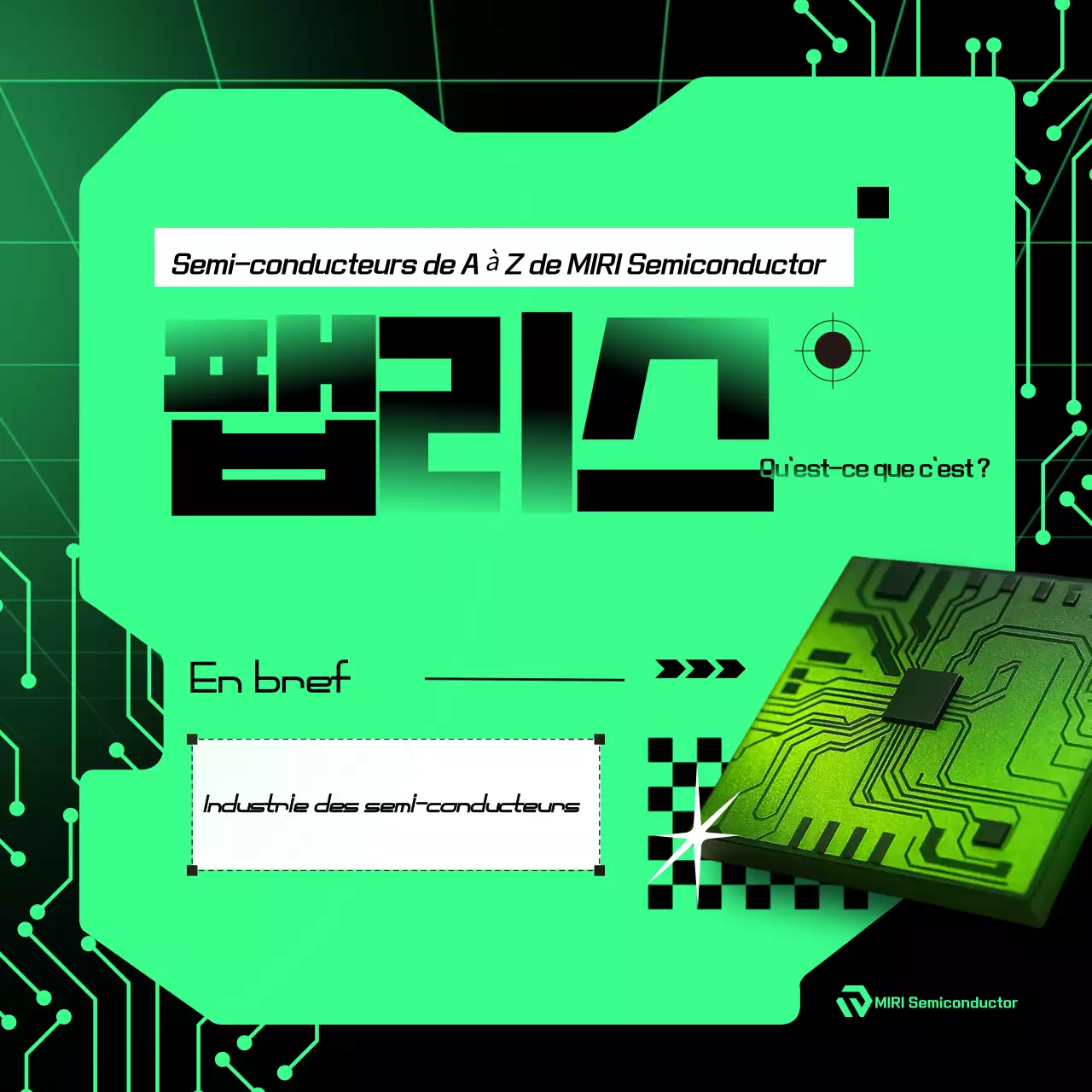 Description du semi-conducteur cybernétique vert