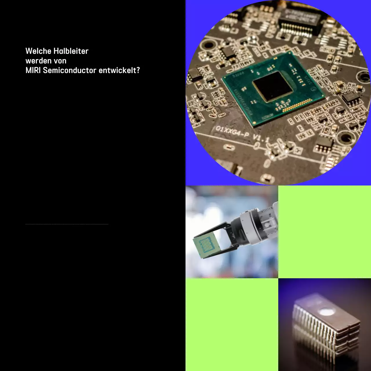 Schwarze moderne Tech-Anzeige