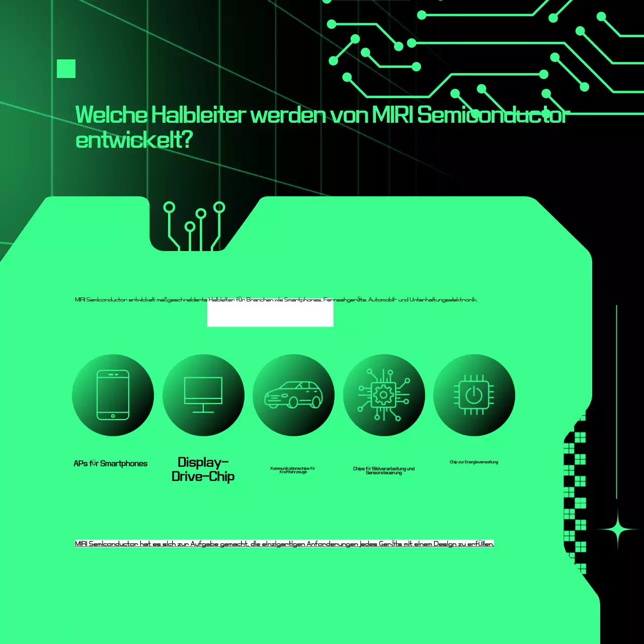 Beschreibung von Green Cyber Semiconductor