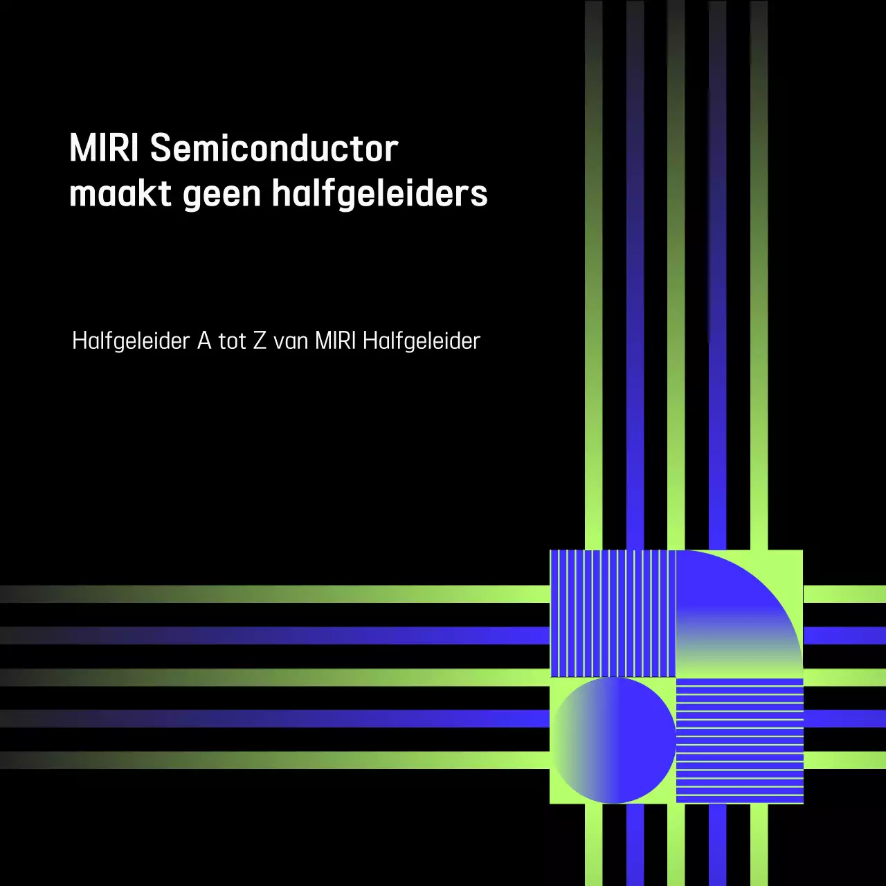 Zwarte moderne tech-advertentie