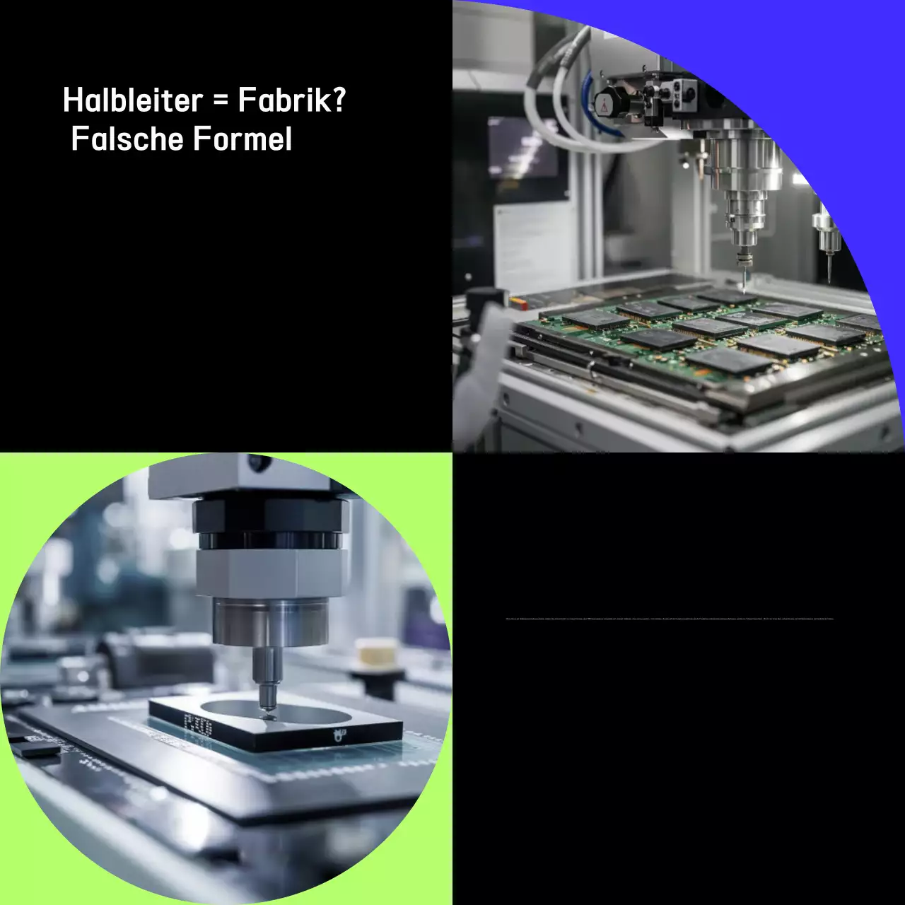 Schwarze moderne Tech-Anzeige