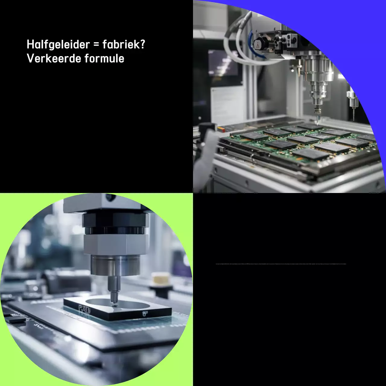 Zwarte moderne tech-advertentie