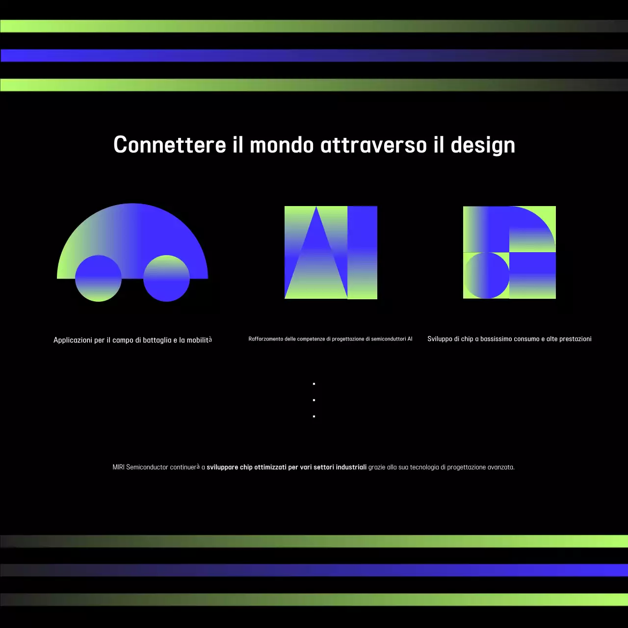 Pubblicità di tecnologia moderna nera