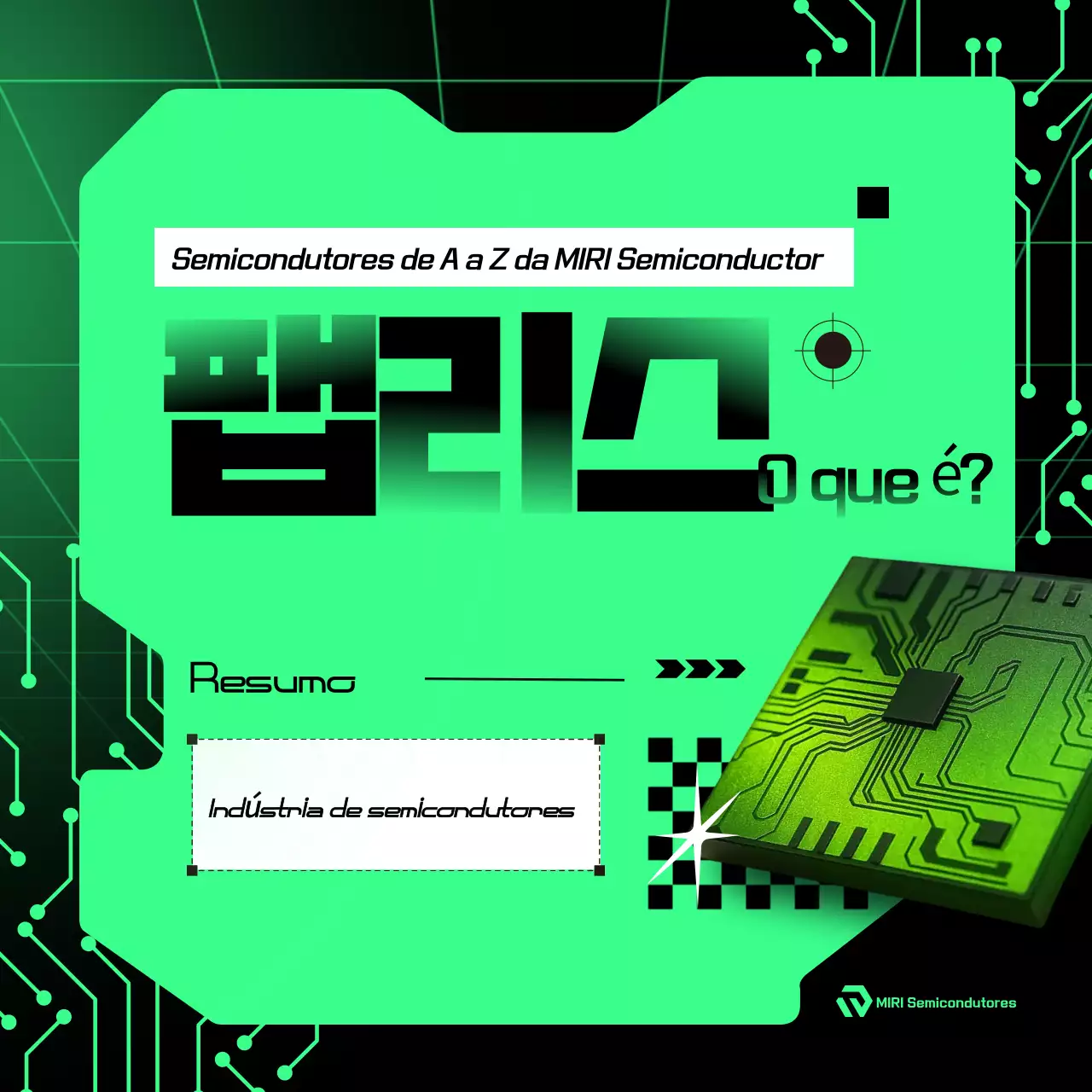 Descrição do Semicondutor Cibernético Verde