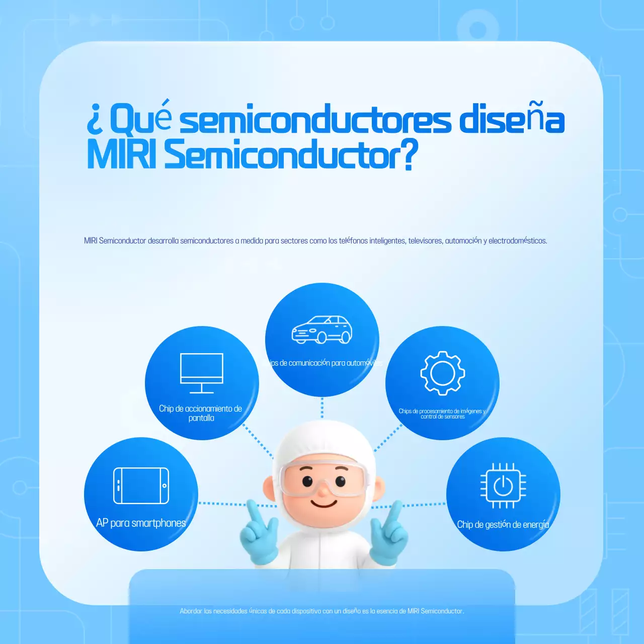 Guía de tecnología moderna azul cielo