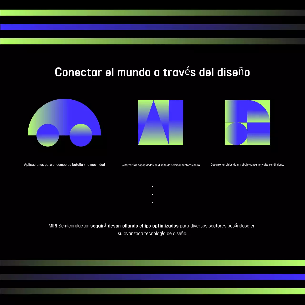 Anuncio de tecnología moderna negra