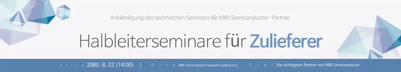 Leitfaden zum Sky Blue Modern Semiconductor Seminar