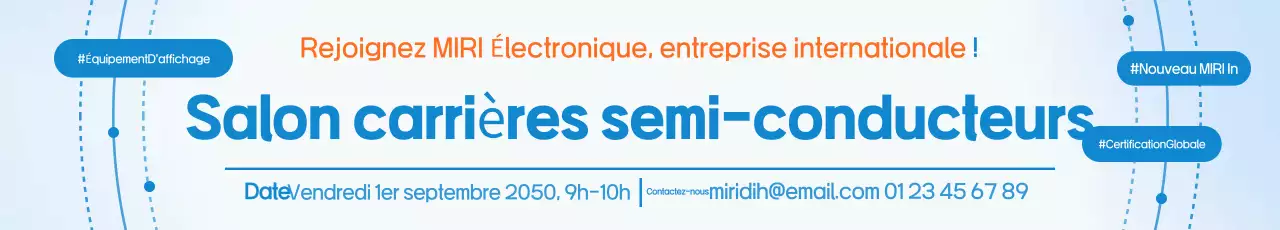 Description du recrutement Blue Modern