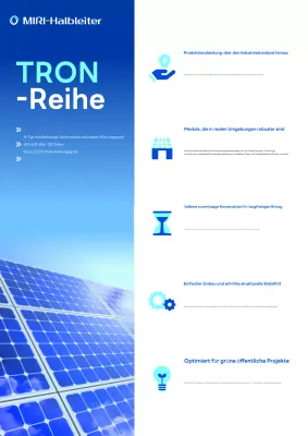 Blaue moderne Solarwerbung