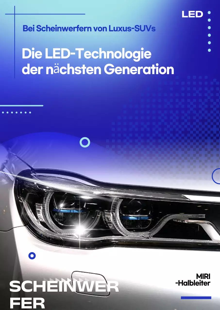 Blaue moderne Autowerbung