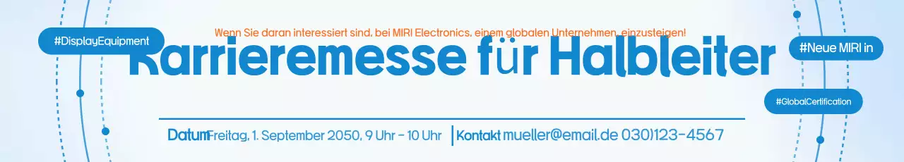 Blue Modern Recruitment Beschreibung