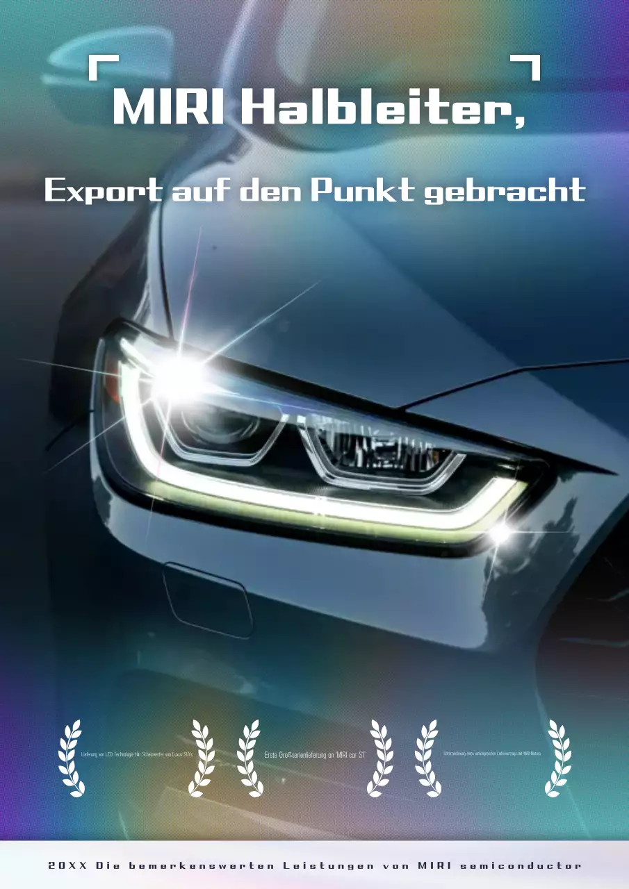 Blaue moderne Technologieförderung