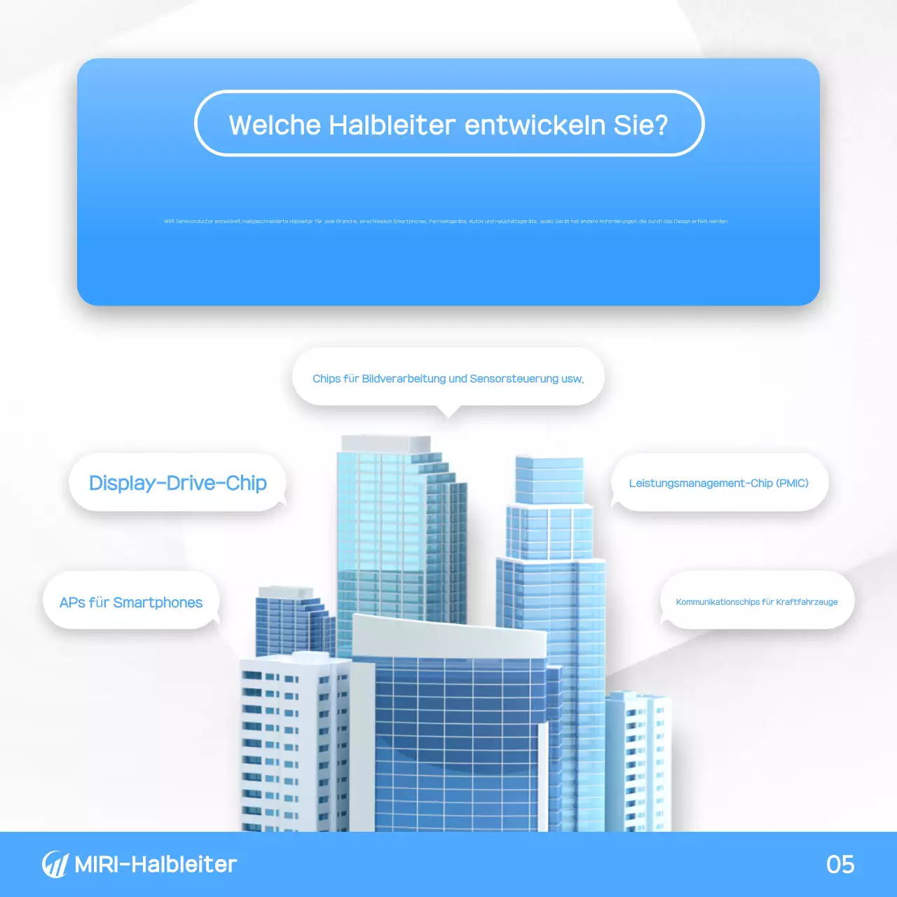 Blaue moderne Technologie zur Informationsübertragung