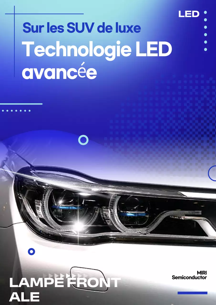 Publicité pour une voiture bleue moderne