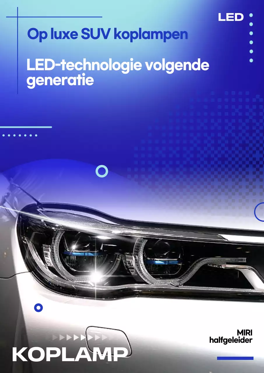 Blauwe moderne auto-advertentie