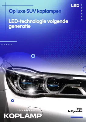 Blauwe moderne auto-advertentie