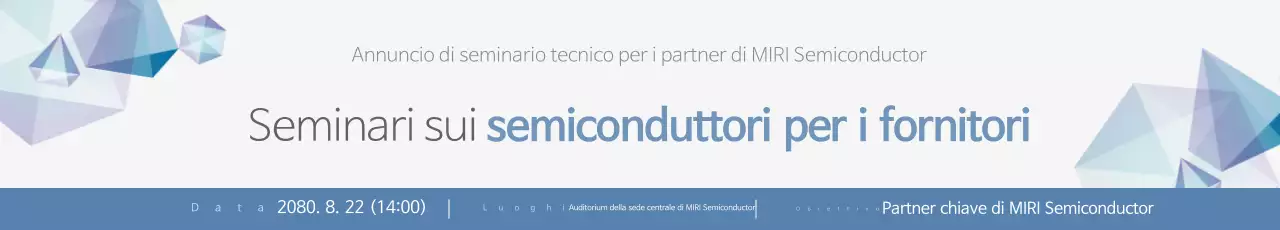 Guida al seminario Sky Blue Modern Semiconductor