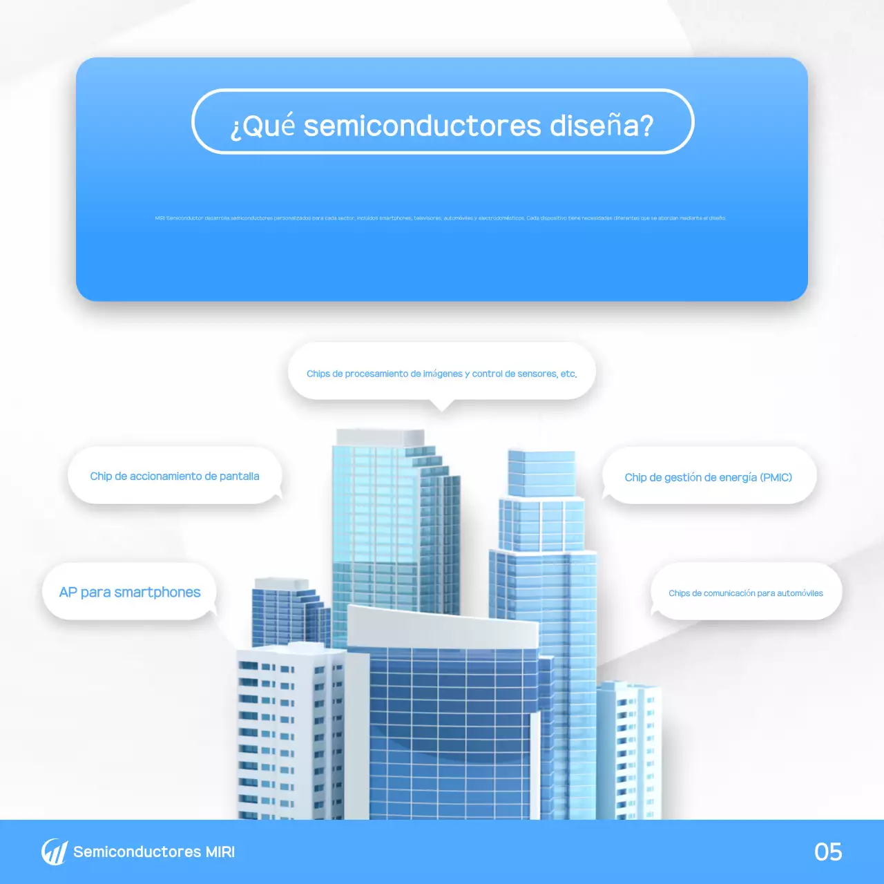 Transmisión de información de tecnología moderna azul