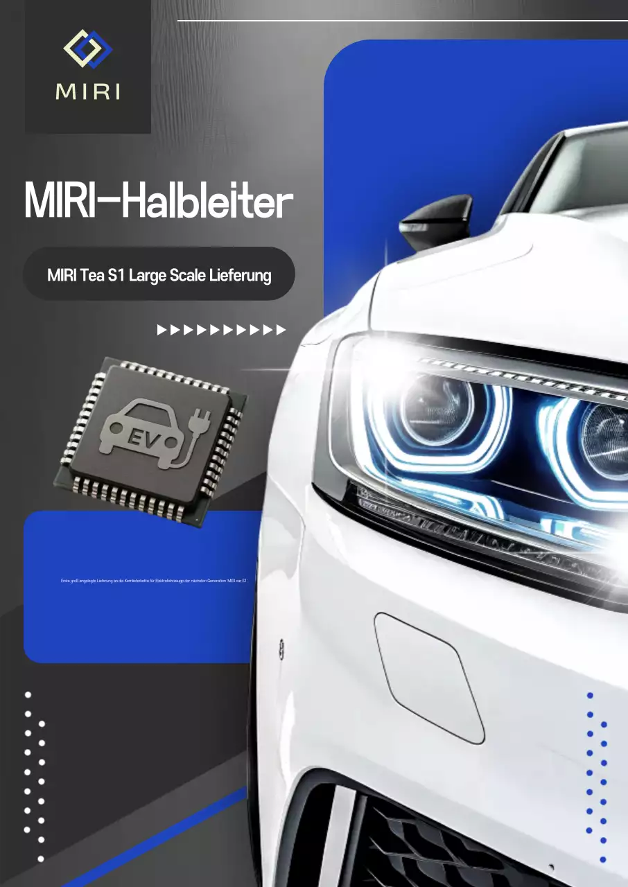 Blaue moderne Elektroauto-Werbung