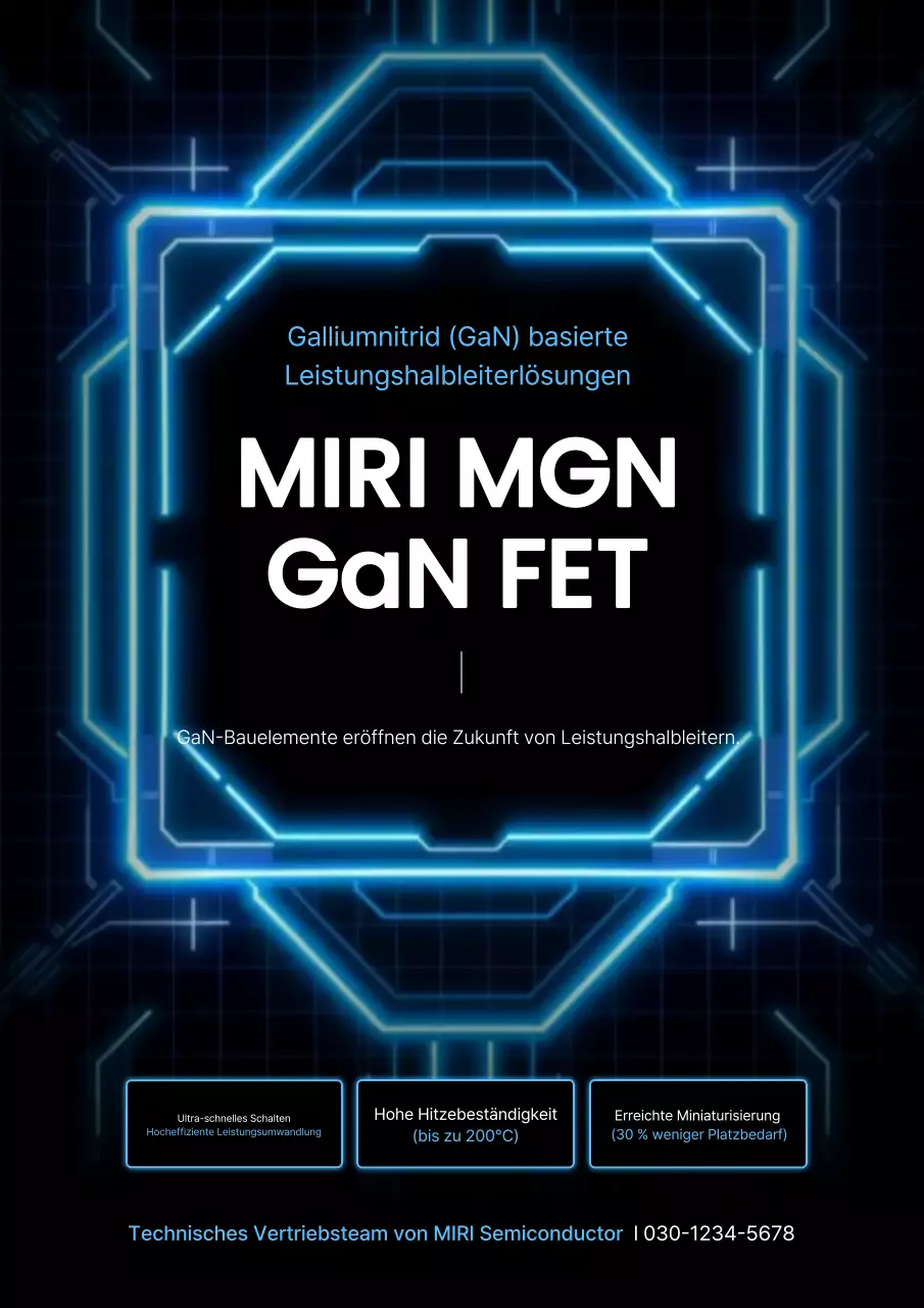 Blue Cyber Technology-Werbung