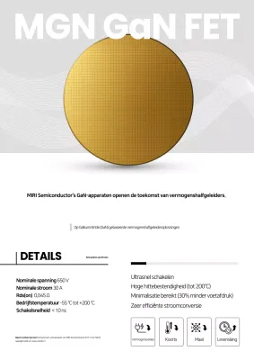 Grijze moderne halfgeleideradvertentie