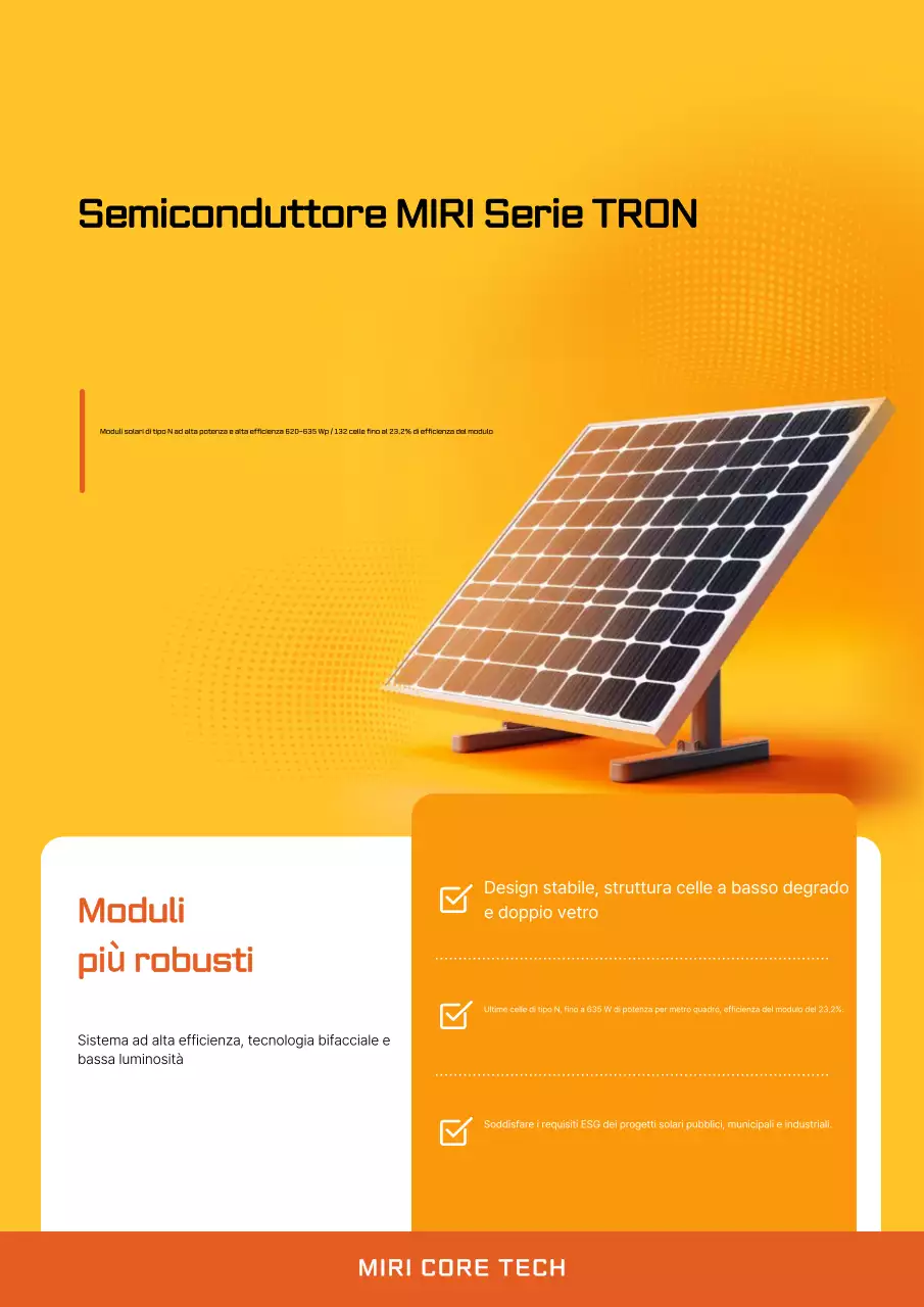 Pubblicità solare moderna arancione