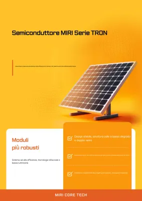 Pubblicità solare moderna arancione