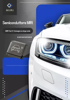 Pubblicità di un'auto elettrica moderna blu