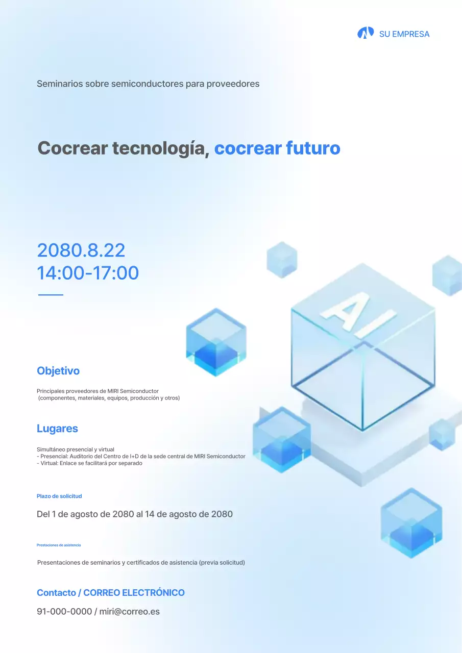 Guía del seminario Blue Modern